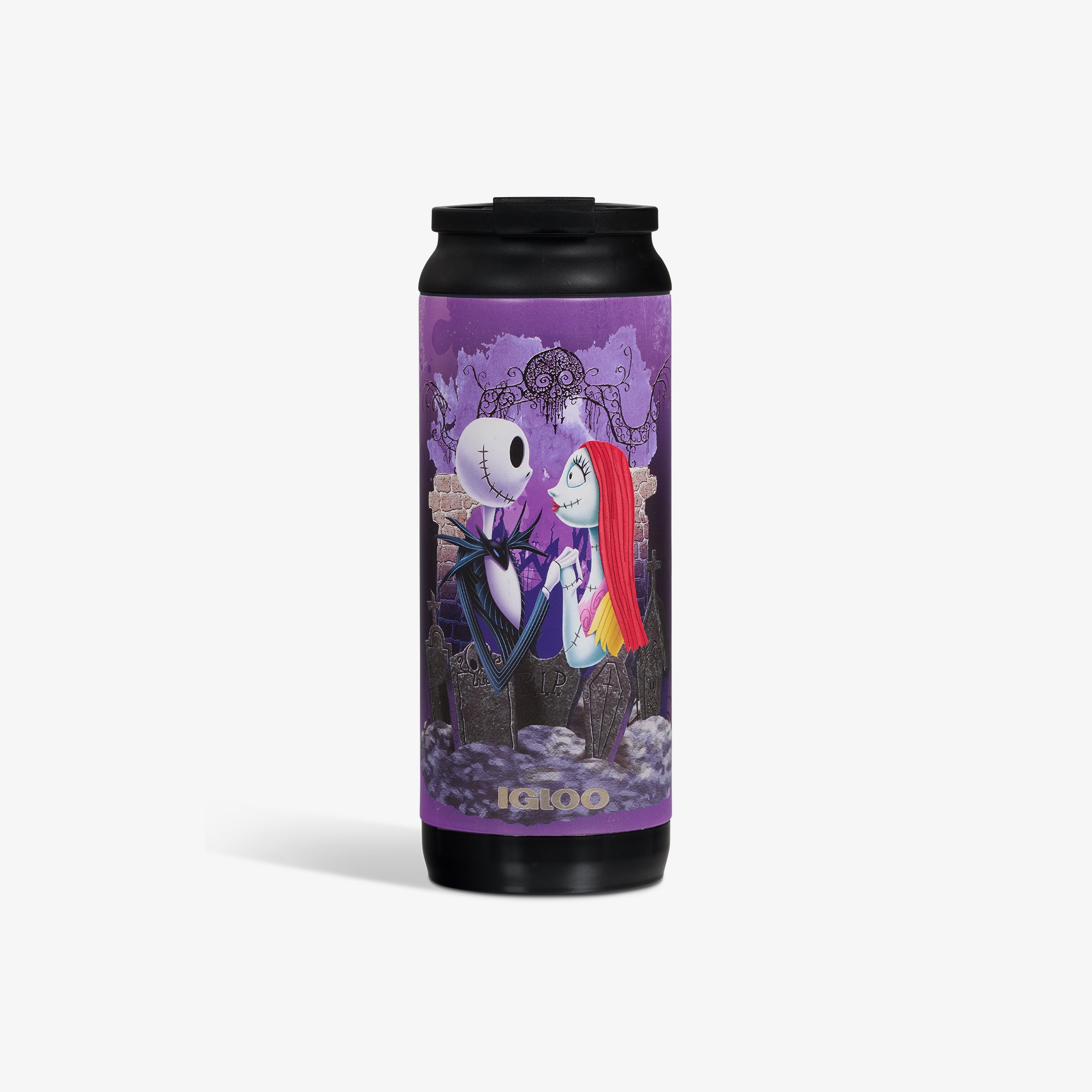 Disney Tim Burton??s The Nightmare Before Christmas Jack Skellington & Sally 16 Oz Flip ??n?? Sip Tumbler