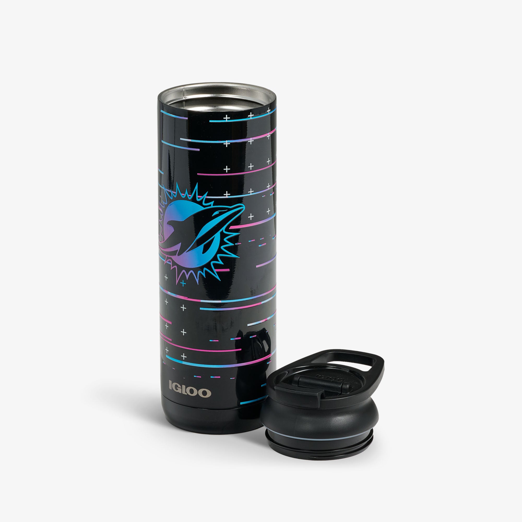 NFL Neon Miami Dolphins 20 Oz Flip ??n?? Sip Tumbler - Image 3
