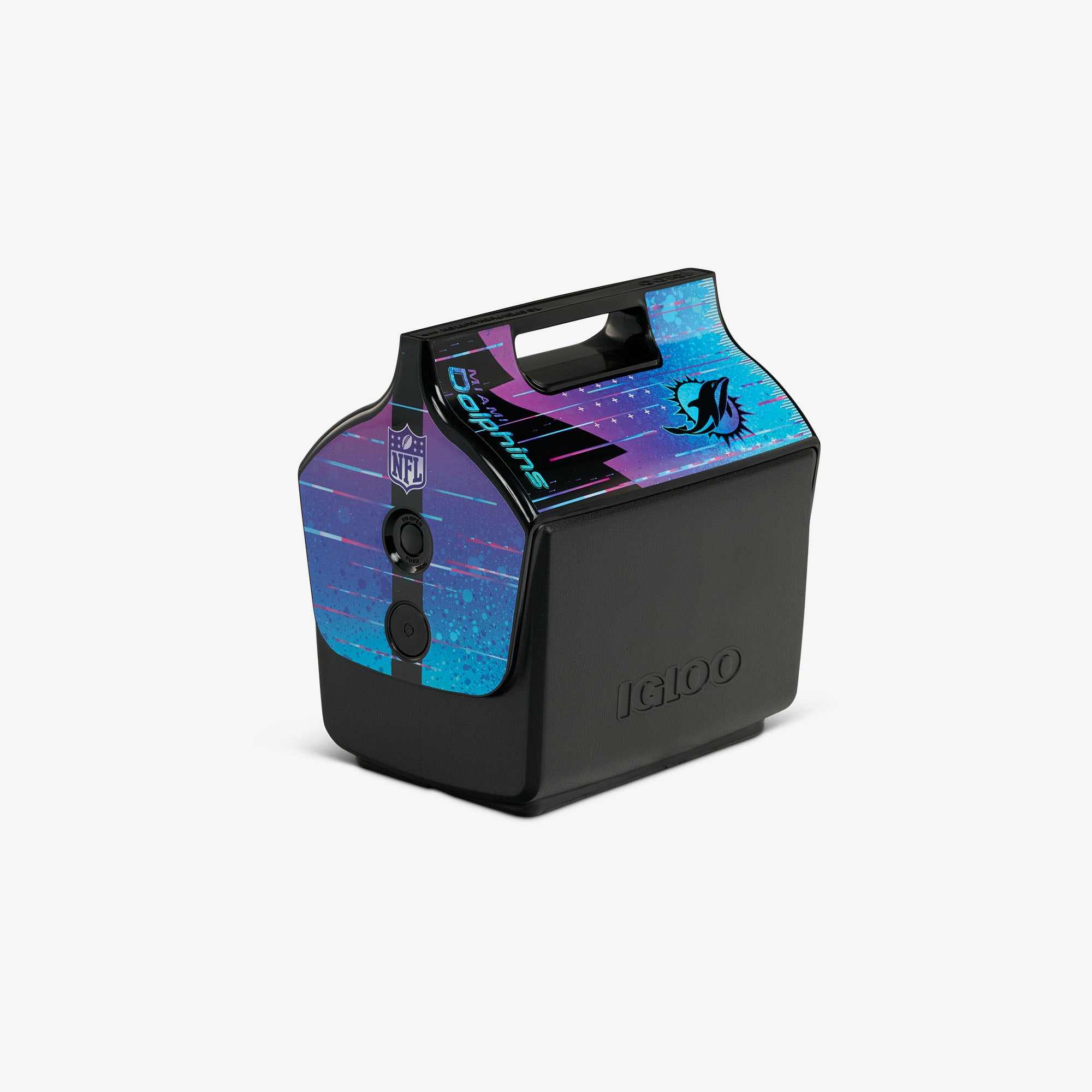 NFL Neon Miami Dolphins Little Playmate 7 Qt Cooler - Image 4