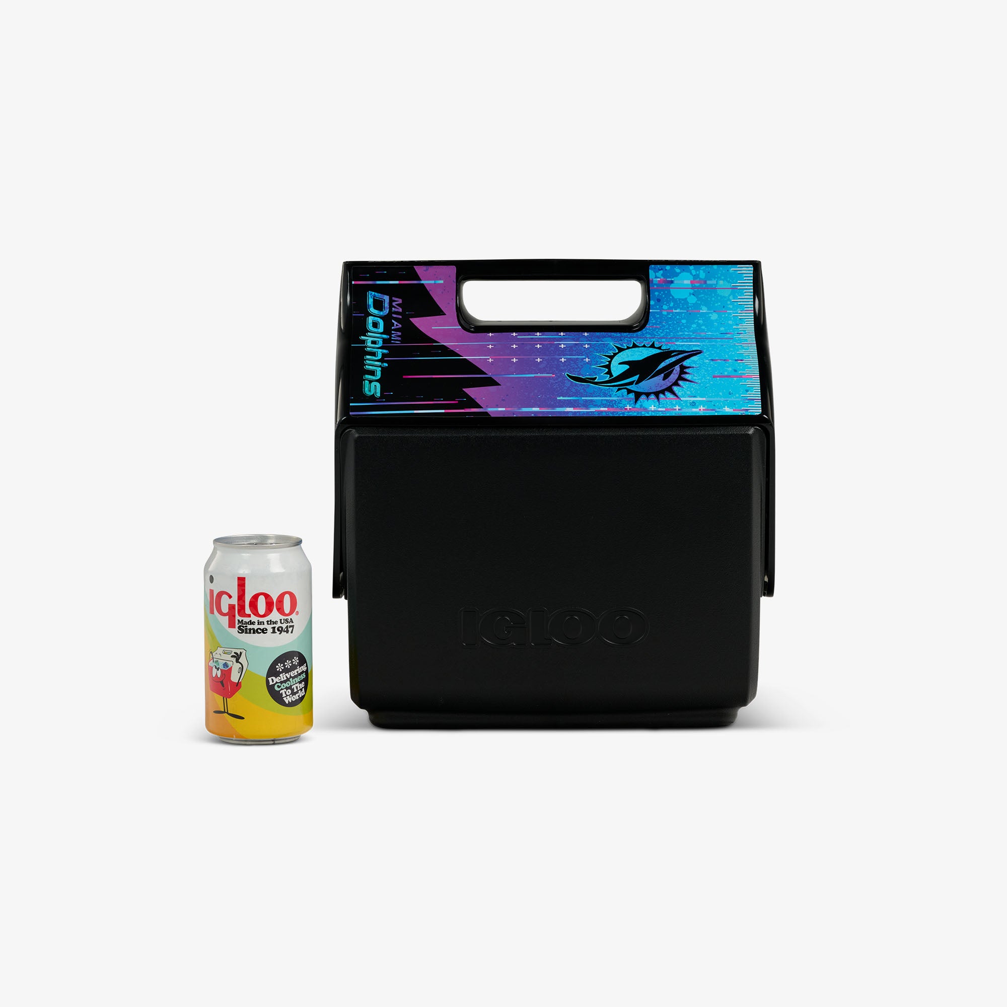 NFL Neon Miami Dolphins Little Playmate 7 Qt Cooler - Image 5