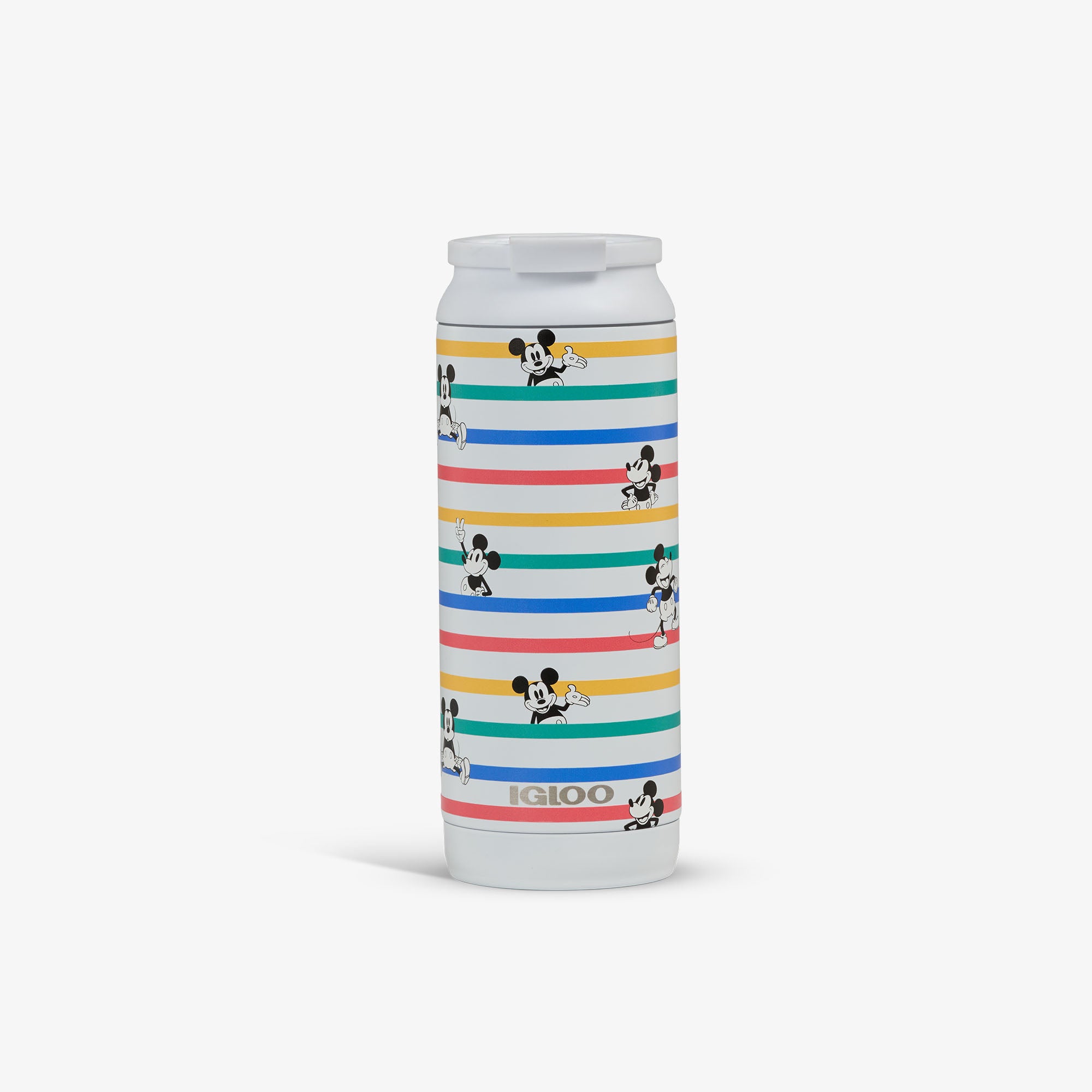 Disney Mickey Mouse Stripe 16 Oz Flip ??n?? Sip Tumbler