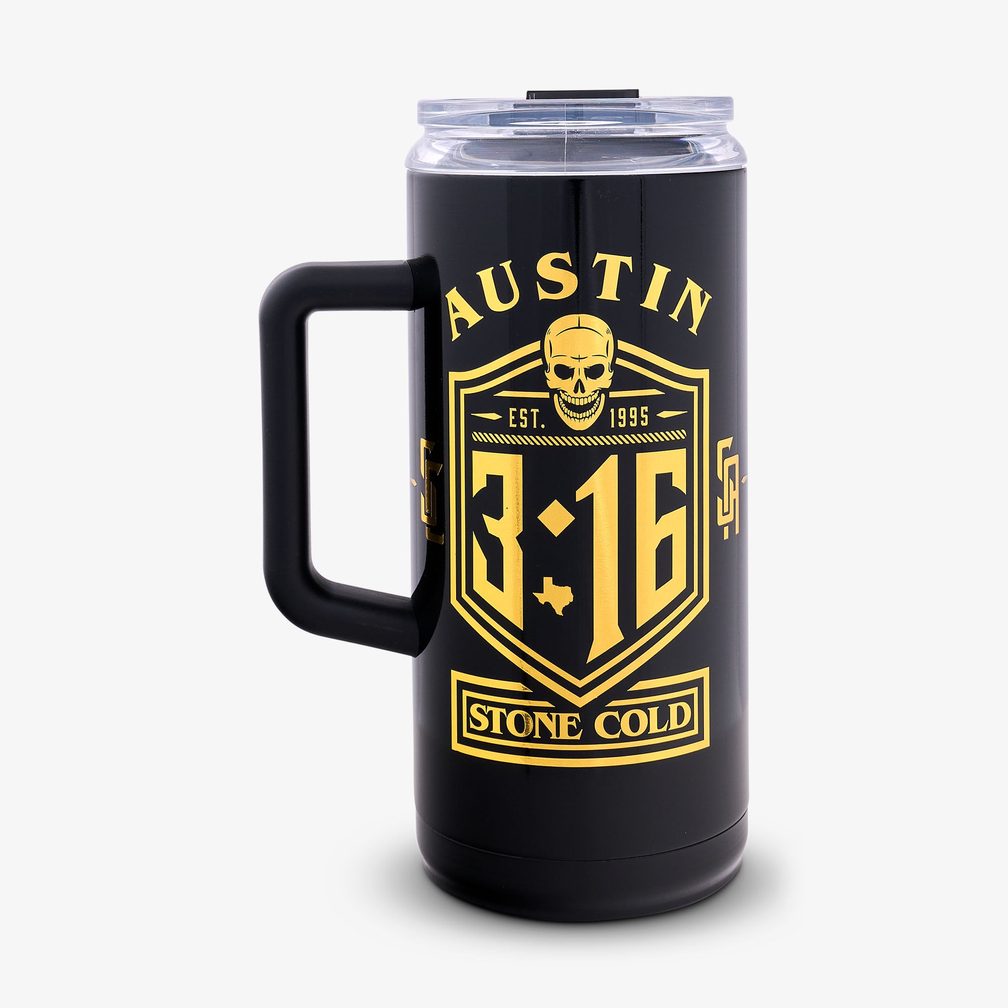 WWE ??Stone Cold?? Steve Austin Smoking Skull 1L Beer Mug - Image 3